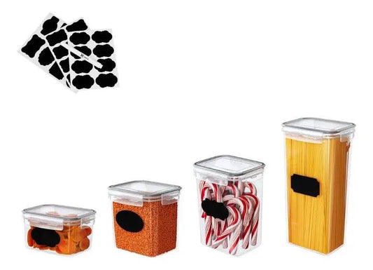 Frascos de vidrio Herméticos - Kit con 24 + (Regalos Exclusivos)